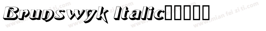 Brunswyk Italic字体转换